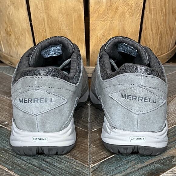 Merrell Addison Grey Suede Fleece Lined Waterproof Sneakers Shoes Women Size 7.5 - Picture 6 of 11